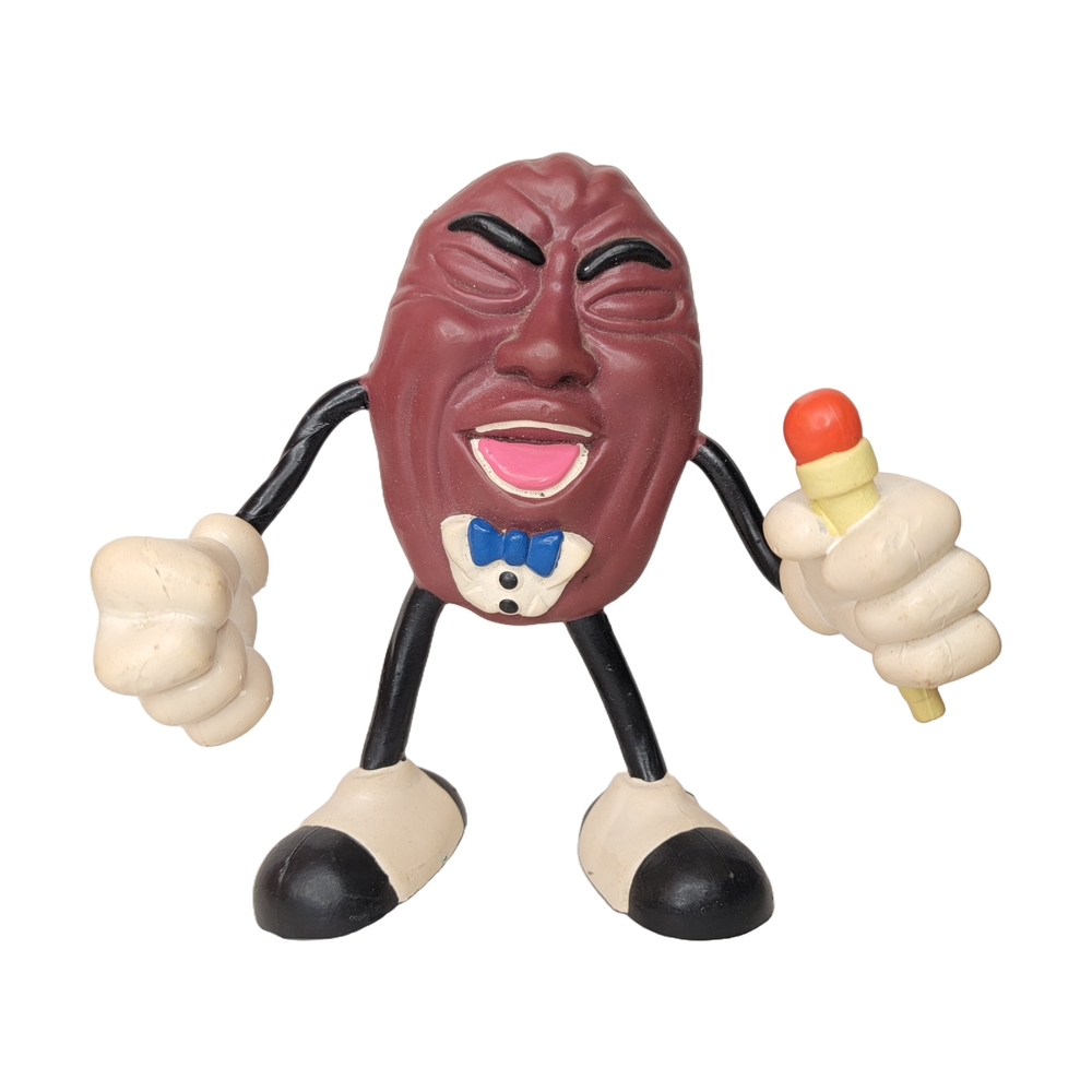 Vintage 1987 California Raisins Singer Bendable Action Figure